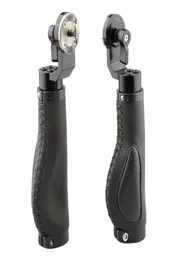 Empuñadura de cuero con roseta de aluminio CAMVATE para roseta estilo ARRI, un par, negro3312617