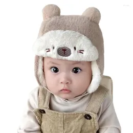 إكسسوارات الشعر أزياء دب طفل رضيع قبعة الشتاء دافئ أفخم فتاة الأطفال طفل طفل صغير غطاء رأس الأذن