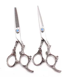C9005 55 QUOT 16CM TITANIUD GRAVION LOGO Professional Hair Scissors Hairdresser039S Ножничные ножницы режущие ножницы Scisso8029121