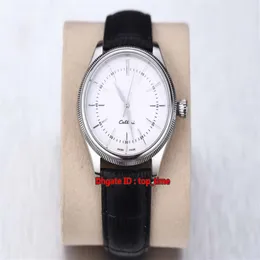 4 stile New Cellini Time 39mm Miyota 8215 Orologio da uomo automatico 50509 Orologio da uomo con cinturino in pelle con quadrante bianco zaffiro in acciaio inossidabile281j