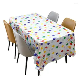 طاولة قطعة قماش 2pcs يمكن التخلص منها بيفا من الزيت المستطيل وغطاء عيد ميلاد عيد ميلاد مقاوم للماء