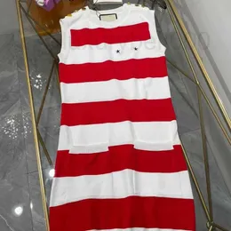فساتين غير رسمية مصممة للنساء فستان منسوج كلاسيكي موضة نمط رسالة صيفي قصير الأكمام ملابس نسائية عالية الجودة OSSE
