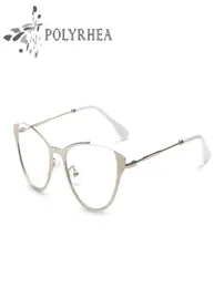 2021 Markendesigner Cat Eye EyeGlasses Frames Frauen Vintage Optical Modes Frame mit Box und Case3999096
