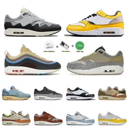 Mens Women Patta 1 Sports Running Shoes Sean Wotherspoon Tour Yellow Concepts x Heavy Wheat 1/87 Ts Outdoor Sneakers Trainers Tamanho 13