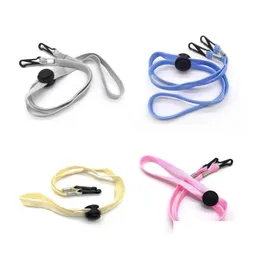 Andra festliga festförsörjningar ansiktsmask lanyards justerbar rem med klipp 65 cm barn adt antilost leash rosa blå svart drop del dhodd