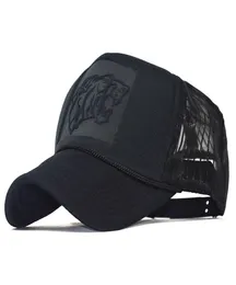 Fashion Pop 3D Printing Tiger Baseball Cap Summer Mesh Trucker Hats Outdoor Sports Running Cykling Casual Snapback HAT4049423