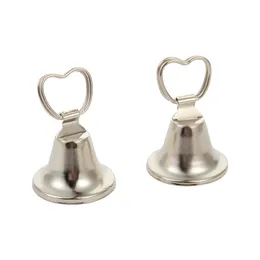 Party Favor Silver Bell Place Card Holder/Photo Holder Wedding Table Decoration gynnar DF1212