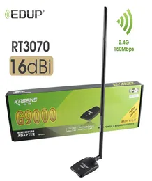 Adaptador de Wi -Fi USB EDUP High Power Ralink3070L 6000MW WiFi de longo alcance Receba 24GHz 18DBI Antena USB Network Card3803648