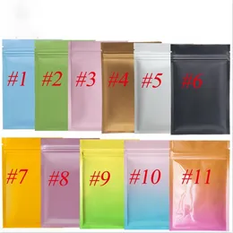 Quality Resealable multi color Zip Mylar Bag Food Storage Aluminum Foil Bags plastic packing bag Smell Proof Pouches