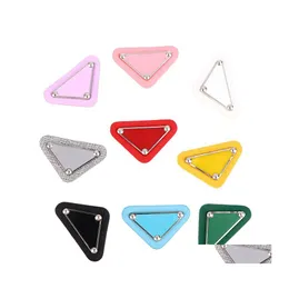 Sewing Notions Tools Diy Custom Embroidery Stickers Brand Triangar Sewes For Clothing Appliques Logo Sequin Badge On Hat Drop Deli Dhw2J