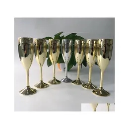 Bicchieri da vino in plastica dorata Acrilico Calicetta Moet Chandon Champagne 170 ml Acrilici Celebrazione Celebrazione Festa Weddingware Drinkware Glass Cup in Dh4it