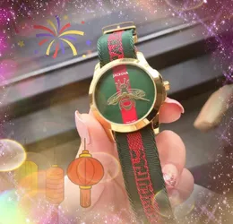 Women Women Bee Healdon Dial Small Watch Fashion Women US Popular Dress Watches Red Green Nylon Strap Lady Quartz Wristwatch Ladies Hispresss المفضلة عيد الميلاد