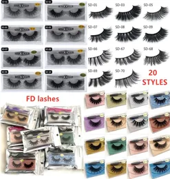 20style 3d Mink Eyelash c￭lios falsos mole natural grosso 3d Mink Hair c￭lios falsos Extens￣o natural Extens￣o 3D C￭lios DHL 3114845