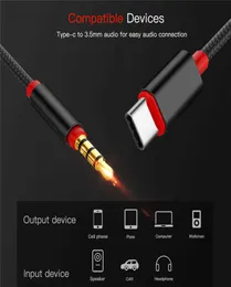 USB -тип от C до 35 мм Jack Aux Cable DAC Typec Audio Kabel для автомобильных динамиков наушники Tipo C Вспомогательный адаптер Cabo 1M3520534