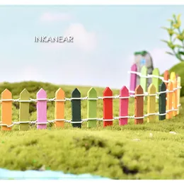 Dekoracyjne figurki 30 cm terrarium rzemieślnice DIY Wood Fence Micro Barrier for Fujiman Figurine Fairy-Garden Dekoracja Miniatury