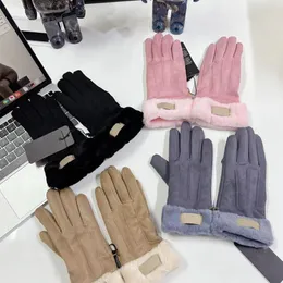 Austraila Designer Gloves Winter Fleece Touch Screen Glove Women Girls Warm Full Finger Finger Mittens Outdoor Riding Mitten 2023
