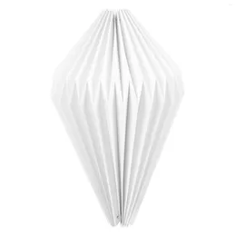 Belysningssystem Shade Paper Lamp Light Lampshade Cover Origami Pendant Hanging Geometric Pleated Takdekorativa nyanser Lykta Lampor