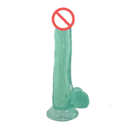 Plug anale Silicone Big Dildo Pene realistico con forti ventose Sex Toys per donna Dick Sex Products189A