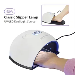 48W UV HA CONDOTTO LA Lampada Del Chiodo Per La Mano Del Piede 2in1 Gel Polish Che Cura Asciugatura Unghia Unghia Del Piede Ha Condotto La Lampada Smalto manicure Unghie Artistiche Strumento L212W