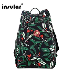 Stampa floreale insulare Nylon Baby Diaper Backpack Waterproof Mommy Bag Nappy Nappy Backpack3962541