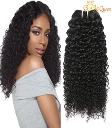 Brazylijskie splot do włosów Zajmuje się Brazylijskim Kinky Curly Human Hair Extension 100 Unforted Brazylian Afro Kinky Curly Fair Bund9611769