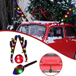 Décoration de voiture de renne, bois de renne et nez rouge, décoration de  noël pour voiture SUV