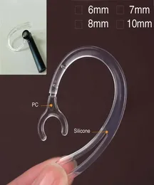 Ship 6mm 7mm 8mm 10mm Transparent Bluetooth Earphone Silicone Earhook Loop Clip Headset Ear Hook Replacement hörlurar åtkomst5322132