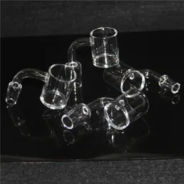 Narghilè 25mm 30mm XL XXL Flat Top Quartz Banger Chiodo 5mm Fondo spesso 10mm 14mm 18mm Giunto 45/90 gradi per bong in vetro