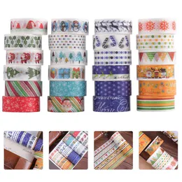 Tape Christmas Washi Wrapping Holiday Tapes Cardgifttree Scrapbooking Makingsnowflake Halloween Craft Decorations Stickers Mini