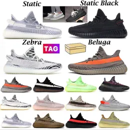 size US6-US13 Mens Womens Designer Zebra Casual Shoes Running sports 3M Reflective Slate Red Blue White Butter Clay Triple White Beluga west sneakers