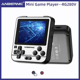 Jogadores de jogos portáteis Anbernic RG280V Retro S 16G 64G 5000 S 2 8 polegadas IPS Screen Mini Mini Handheld Console Infronto Infantil 280V 221011