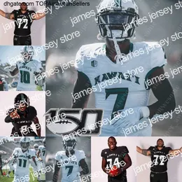 NCAA Hawaii Football Jersey Dedrick Parson Aaron Cephus Justus Tavai Khoury Bethley Nick Mardner James Philli