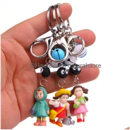 キーチェーンストラップ9スタイルXiao Mei Caitong Bell Carabiner Creative Key Chain Car Ring Korean Couple Bag Pendant Drop Delivery Fa Dh8n0