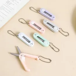 Creative Mini Portable Folding Scissors Simple Paper-Cutting Art Tool Stationary Scissors Office School Supplies ss1217
