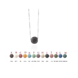 Chokers 10mm Colorf Lava Stone Stone Aromaterapia Óleo essencial por colar de colar de colar de colar de colar de colar de colar de colar de colar