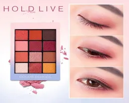 Hold Live 12 Full Colors Matte Eye Shadow Palette Pigmit Glitter Sala de ojos Paletas Nude Shadows Cosmetics Corea Mage Ojos3893639