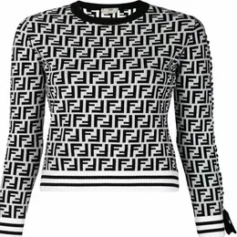Designer 2023 Designer Luxury Sweater Women's Autumn Round Neck Rands Fashion Long Sleeve Women High End Jacquard Cardigan Sticking Sweaters Coats2bj2