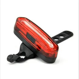 USB قابلة لإعادة الشحن للدراجة ذيل الخفيفة ذات الإضاءة الساطعة 120 لومينات مضاد للدراجة ماء مع 6 أوضاع سهلة التثبيت LED باللون الأحمر الأزرق LIG305G