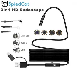 Camera's 3 in1 mini 55 mm lens 1235510m zachte kabel endoscoop slangbuis borescope inspectiecamera voor Android Typec PC Smar4777653