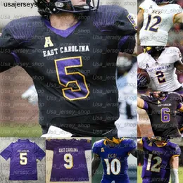 Custom East Carolina Pirates College Football Jerseys Kendall Futrell Chris Johnson Holton Ahlers Demetrius M