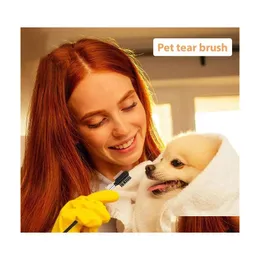 Dog Grooming Eye Comb Brush Tear Stain Removal Doublesided Eyegroomingbrush To Remove Crusted Mucus Is Suitable For Small Cats Drop Dh45J