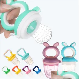 PACIFIERS# Färsk mat Nibber Baby Pacifier Feeder Kids Fruit Matning Nippel Safe Supplies Wholesale Drop Delivery Maternity DHVNB