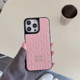 الهاتف المحمول البسيط للحالات الافتراضية المصمم من جلود نمط iPhone Case Classic 14 phonecase for iPhone 14Pro 13 Pro Max 12 Covers