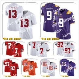 Football Jerseys NCAA 13 Tua Tagovailo 9 Joe Burrow. LSU Tigers 4 Deshaun Watson 99 T.J. Watt 32 Tyrann Mathieu 87 Demaryius Thomas