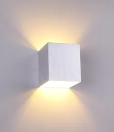 Quadratische LED -Wandlampenwand Licht im Innenraum Schlafzimmer AC85265V 3W warmes weißes Nachtbalkon mit Badezimmer Badezimmer Li9250658