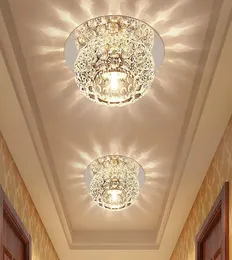Bubble Crystal Ceiling Lights LED Aisle Lamp Spotlight Living Room Corridor Entrance Downlight Stainless Steel Mirror Base Ceiling2959304