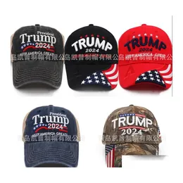 Ball Caps Trump 2024 Hat Prezydencki Prezydencki Snapbacks Keep America Baseball 18kp 1575 T2 Drop dostawa akcesoria moda hat.