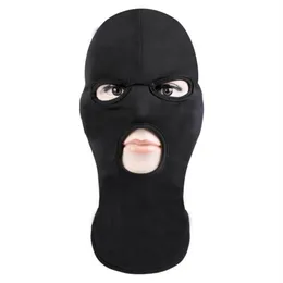 Полная маска для лица 3 отверстия для ультрафиолетовой защиты и дышащий для наружного спортивного езды на велосипеде Ветропродавый пыльно-защитный солнце-блок 2559