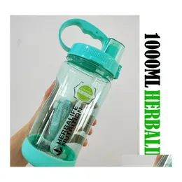 Garrafas de água mti cor 1000/2000ml bpa cinza rosa vermelha portátil herbalife nutrição plástica esportes de caminhada fitness st bottle grow deli otvlw