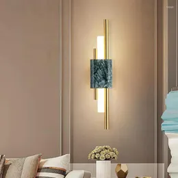 Lampada da parete Testata del letto in ferro Sconce Arredamento in marmo Comodino Luce interna Luci a LED Sfondi Soggiorno Camera da letto Armadi